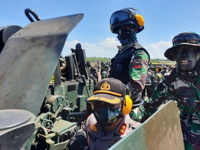Kapolres Lumajang Takjub Latihan Perang TNI AD Usir Pengacau NKRI
