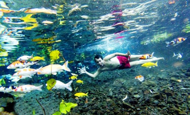 Foto Underwater Bikin Pemandian Tirtosari Viral dan Didatangi Pengunjung Kembali