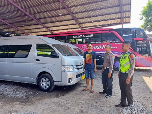 Polisi Pantau PO Bus, Agen Tiket, Travel dan Rental Mobil Massa People Power