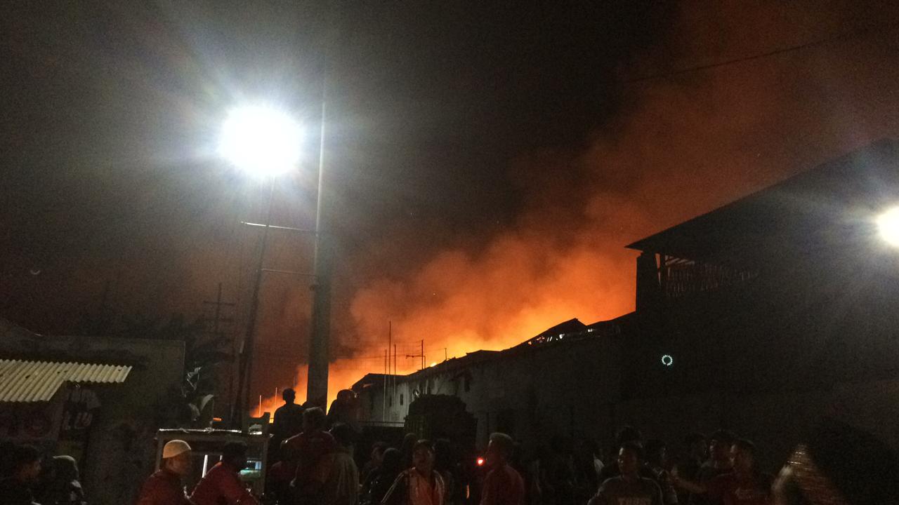 Pabrik Kayu Kannawood di Besuk Tempeh Lumajang Terbakar